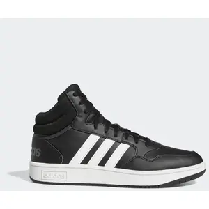 adidas Homme Hoops 3.0 Mid Classic Vintage Shoes, Core Black/Cloud White/Grey Six, 44 pas cher