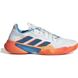 adidas Homme Barricade M Chaussures de Tennis, Gris/Orange, 42 2/3 EU