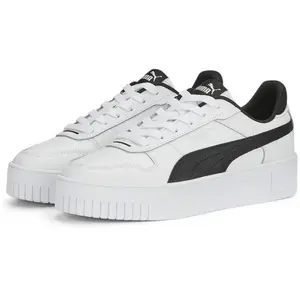 Comparateur de prix : PUMA Femme Carina Street Chaussures-lifestyle, Puma White Puma Black Puma Silver, 38 EU