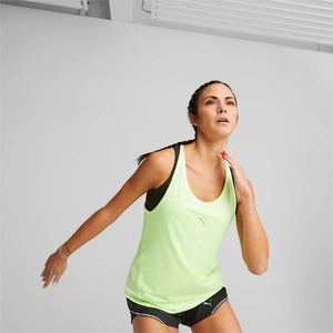 Débardeur Puma Run Fast bretelles jaune femme - M pas cher