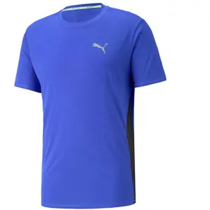 Puma RUN FAVORITE SS TEE M bleu S pas cher