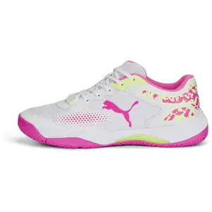Comparateur de prix : PUMA Unisex Adults' Sport Shoes SOLARCOURT RCT Tennis Shoes, PUMA WHITE-RAVISH-FAST YELLOW, 37