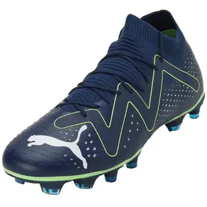Comparateur de prix : PUMA FUTURE MATCH FG/AG JR, Chaussures de Sport Mixte Enfant, Bleu Persan Puma Blanc Pro Vert, 46 EU
