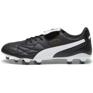 Comparateur de prix : PUMA Mixte King Top FG/AG Soccer Shoe, Black White Gold, 41 EU