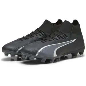 Comparateur de prix : PUMA Homme Ultra Pro FG/AG Chaussure de Football, Black Asphalt, 39 EU