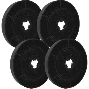 VHBW 4x Filtres à charbon actif universel pour diverses hottes aspirantes -... pas cher