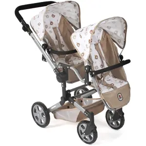 BAYER CHIC 2000 Poussette De Poupée Linus Duo Beige Avec OursonsVendu parcarrefour