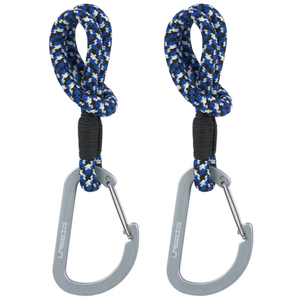 Lässig Lot de 2 crochets attaches poussettes noir bleu