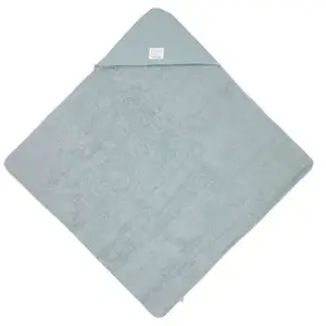 Lässig Cape de bain en mousseline-terry bleu poudré
