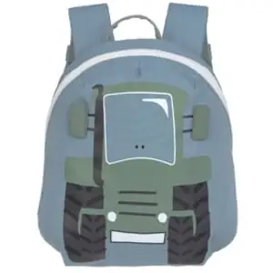 LÄSSIG Sac à dos enfant maternelle Tiny Drivers tracteur olive