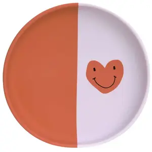 LÄSSIG Assiette enfant Happy Rascals silicone Heart lavenderVendu paramazon