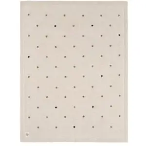 Lässig Couverture en coton bio pois nature (80 x 100 cm) pas cher