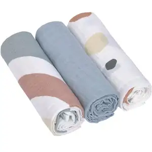 Lässig Lot de 3 langes Arc-en-ciel bleu poudré (85 x 85 cm)Vendu paramazon
