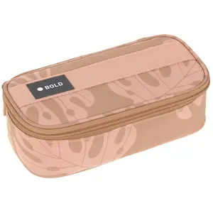 BOLD Lässig Pochette à crayons École/School Spacy Pencil Case Bold Leaves caramel pas cher