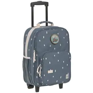LÄSSIG Valise à roulettes enfant Happy Prints midnight blue pas cher