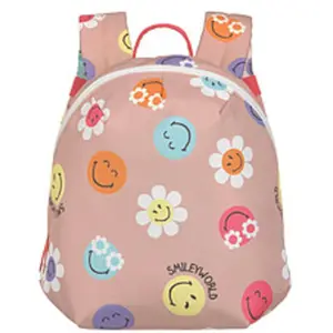 Sac à dos bébé Tiny SmileyWorld rose pâle (20 cm)