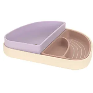 Lässig Assiette À Compartiments (3pcs) - Tiny Team, Chat Rose pas cher