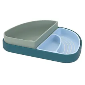Lässig Assiette À Compartiments (3pcs) - Tiny Team, Chien Vert pas cher
