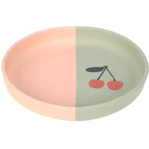 LÄSSIG Assiette en silicone, Happy Fruits Cherry pas cher