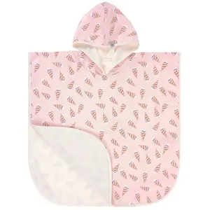 Lässig Poncho de plage Ice Cream - Rose pas cher