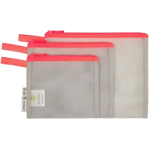 LÄSSIG Set de sacs en maille 3 pièces, néon Orange pas cher