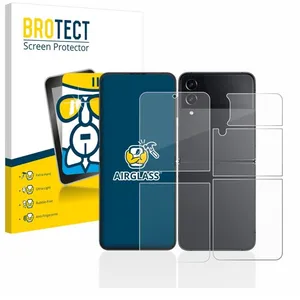 Comparateur de prix : BROTECT Film Protecteur Verre 9H pour Samsung Galaxy Z Flip 4 (Avant+A...
