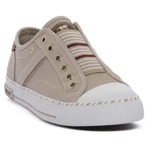 Chaussures en toile Mustang Beige pas cher