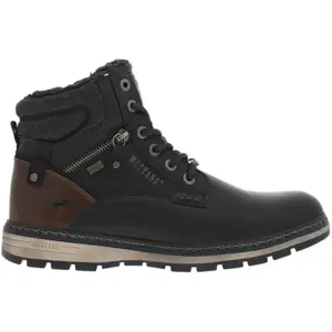 Mustang Herren Tex-Stiefel gefüttert Schwarz pas cher