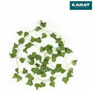 Guirlande de lierre artificiel - KARAT - Pack de 12 - Longueur 215 cm - Aspect naturel - Résistant au soleilVendu parcdiscount