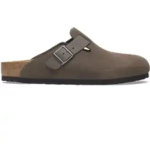 Sabots cuir Birkenstock Boston BS Marron 41 1029210 pas cher