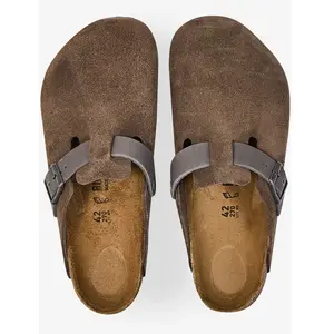 Sabots cuir Birkenstock Boston BS Marron 42 1029210 pas cher