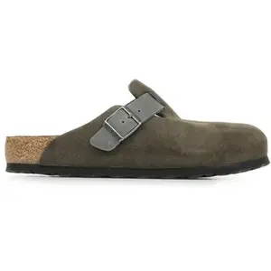 Sabots cuir Birkenstock Boston BS Marron 43 1029210 pas cher