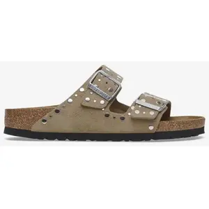 Comparateur de prix : Birkenstock Arizona (Rivet) - Sandalo da Donna in Pelle Con doppia Fascia 41/Taupe-N