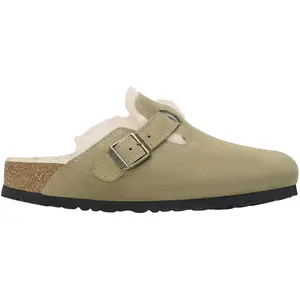 Sabots Birkenstock Boston Suede Leather Beige 39 1028299 pas cher