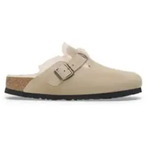 Sabots Birkenstock Boston Suede Leather Beige 38 1028299 pas cher