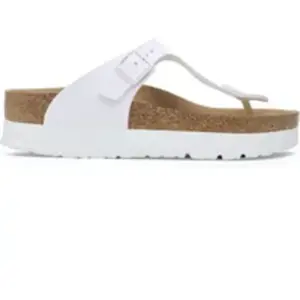 Tongs femme Birkenstock Gizeh PAP Flex Platform Birko-Flor Blanc 41 10... pas cher