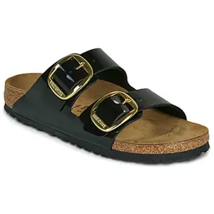Sandales Birkenstock Arizona Big Buckel Birko-For Noir 39 Étroit 1027918 pas cher