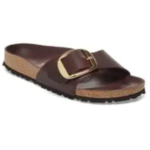 Sandales femme Birkenstock Madrid Big Buckle Oiled Leather Rouge 39 1027969 pas cher