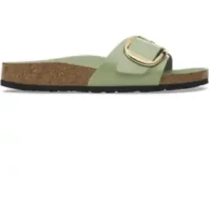 Sandales femme Birkenstock Madrid Big Buckle Natural Leather Patent Ve... pas cher