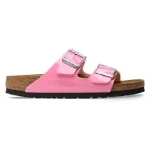 Sandales femme Birkenstock Arizona Birko-Flor Patent Rose 40 Étroit 1026957 pas cher