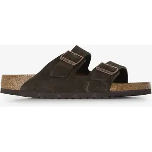 Sandales Birkenstock Arizona Suede Leather Marron 40 1027077 pas cher