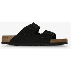 Sandales Birkenstock Arizona Suede Leather Noir 44 1027152 pas cher
