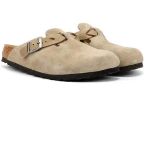 Comparateur de prix : BIRKENSTOCK - Sabots Boston Braided Chaussant Etroit Taupe 36