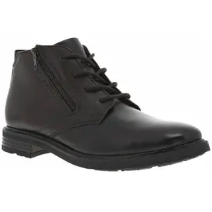Bugatti - Bottines Bugatti En Cuir Marron Et à Lacets Et Zip Latéral - Marron 44 pas cher