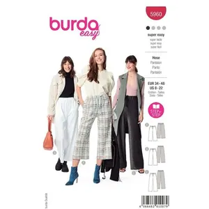 burdastyle Patron Burda 5960 - Pantalon ultra pratique avec coupe droite(...) -