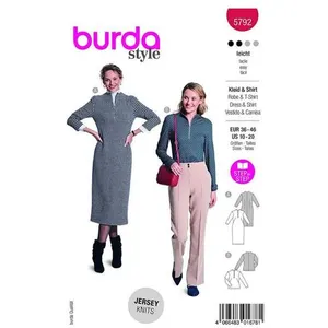 Patron Burda 5792 - Robe midi(...) -