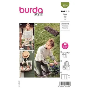 Patron Burda 5909 - Tablier jardinage à compartiments(...) -