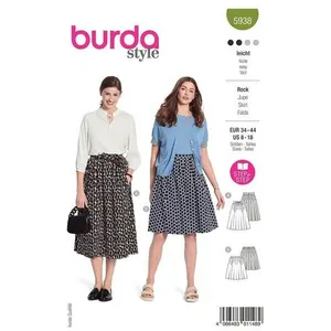 Patron Burda 5938 - Jupes dansantes du 46 au 56 (FR)(...) - pas cher