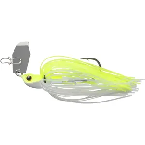 DAIWA Prorex Micro Bladed Jig, 8,0g, Taille Hameçon 1/0, Leurre Vibrant, Chatterbait, Leurre de Pêche, Yellow Pearl, 15151-308 pas cher
