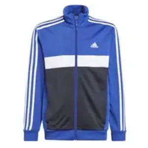 Veste de survêtement enfant adidas Essentials 3-Stripes Bleu 15/16 ans IB4108 pas cher